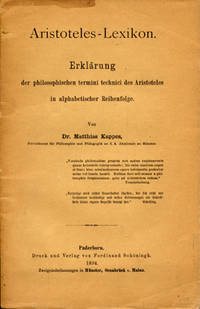 Aristoteles-Lexikon. Erklärung der…