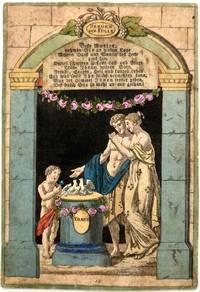 Late 18th Cent. Greeting Card with Printed Silk Inset Message -- "Dear Mother