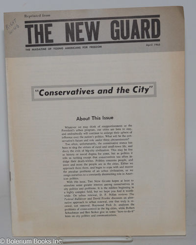 Conservatives and the City