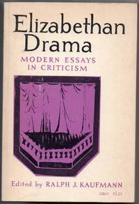 image of Elizabethan Drama Modern Essays in Criticism