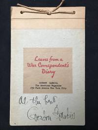 image of Leaves from a War Correspondent's Diary