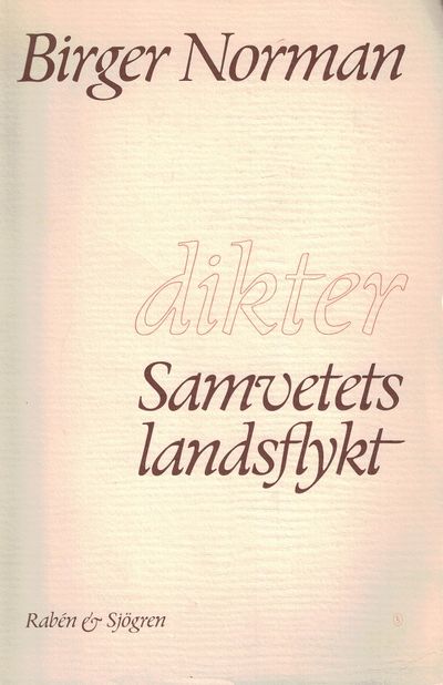 Samvetes landsflykt. Dikter. Ráben & Sjögren,