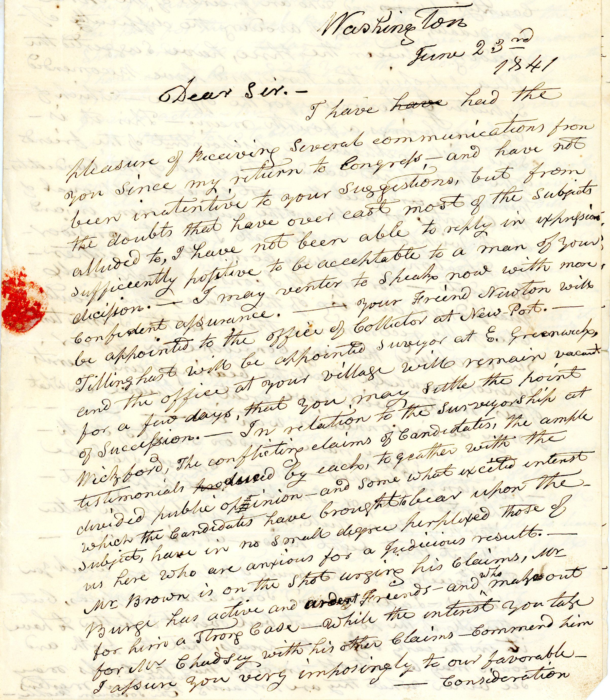 Autograph Letter Signed, as United States Senator,