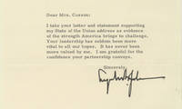 With the Momentous Tet Offensive Just Hours Away, President Lyndon B. Johnson Thanks a Democratic National Committeewoman for Supporting His Policies on the Vietnam War and Domestically