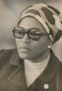 Two Press Photographs of Betty Shabazz Attending a Ceremony Commemorating the Death of Malcolm X, May 19, 1971