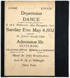 Depression Dance" Printed Flyer