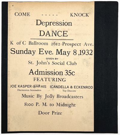Depression Dance" Printed Flyer