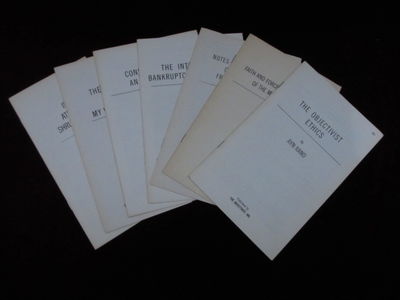 New York: Objectivist. Original Wrappers. Near Fine. Octavo. Offered are fourteen very good+ to near...