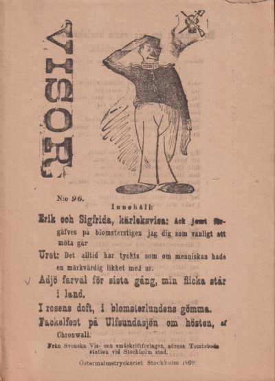 Visor. N:r 96. [Utg. av] Svenska Vis- och…