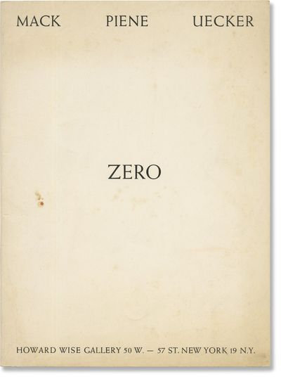 Zero (First Edition)