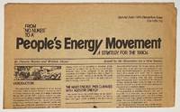 From No Nukes to a People's Energy Movement: a strategy for the 1980s. Special June 1980...