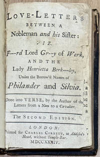 Love-Letters between a Nobleman and his Sister ... under the borrowed names of Philander and Silvia