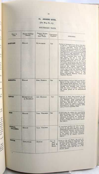 Maps of Iraq with Notes for Visitors; (photo 7)