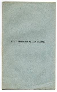 image of Early Paper-Mills of New England