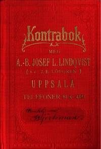 Kontrabok med A.-B. Josef L. Lindqvist (f. d. J.…