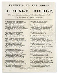 Farewell to the World of Richard Bishop, Who Now Lies Under Sentence.