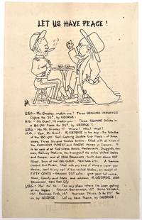 1872 Presidential Election Political Cartoon Leaflet