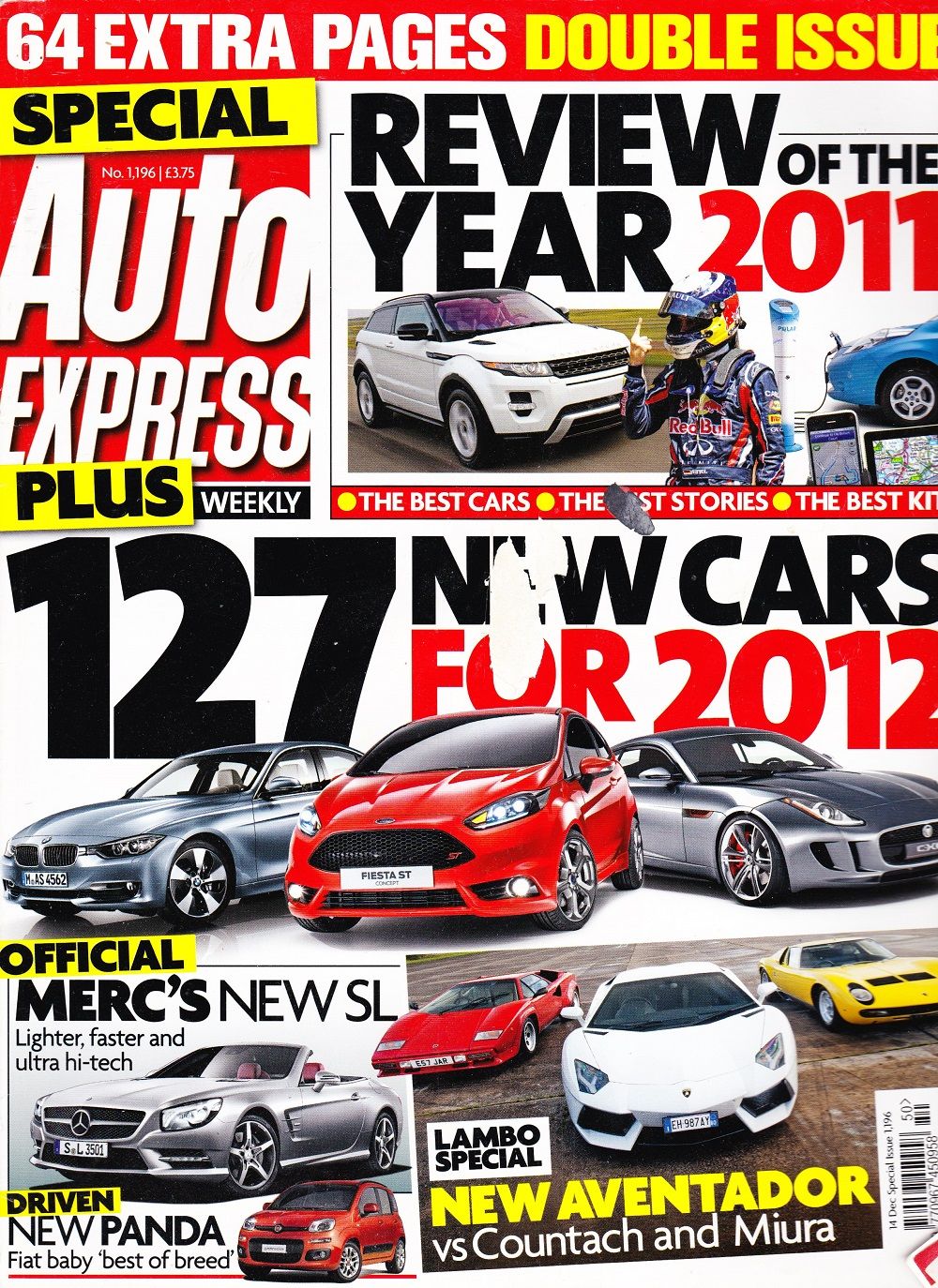 Auto Express Magazine, 14th December 2011, Special Issue Number 1196