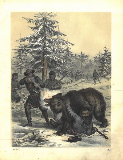 Originalt farvelitografi.