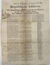 REPUBLICAN ADDRESS. THE REPUBLICAN MEMBERS OF THE LEGISLATURE OF THE STATE OF NEW-YORK, TO THEIR CONSTITUENTS