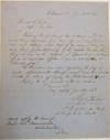 AUTOGRAPH LETTER, SIGNED "A.J. TOUTANT," TO CONFEDERATE GENERAL SAMUEL COOPER, ADJUTANT AND INSPECTOR GENERAL, INQUIRING WHETHER, AS A MOUNTED OFFICER AND AIDE-DE-CAMP TO MAJOR GENERAL MANSFIELD LOVELL, HE IS ENTITLED TO CAVALRY PAY