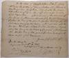Signed legal document to a military widow