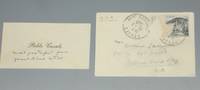 image of Business Card with Original Mailing Envelope, Signed, January 15, 1955