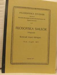 Filosofiska smulor tillägnade Konrad Marc-Wogau…