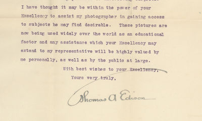 1/7/11. With the envelope addressed to the Maharajah?“I am sending my representative, Mr. James R...