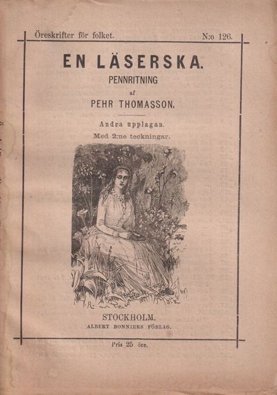 En läserska. Pennritning. Andra upplagan. Med…