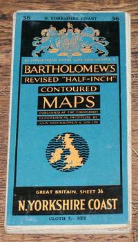image of North Yorkshire Coast - Bartholomew's Revised "Half-Inch" Contoured Maps, Great Britain Sheet 36