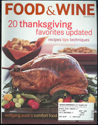 FOOD AND WINE MAGAZINE NOVEMBER 2001 by Food and Wine Magazine - 2001 - from Gibson's Books (SKU: 50269)