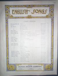 image of Vintage Sheet Music from the Oliver Ditson & Co 1890-1900 Loch Lomond