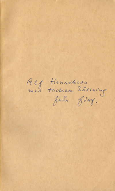 Magnus Gabriel von Block. Minnesteckning.