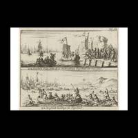 Departure and arrival of Prince Willem III in England, 1688, Photo Rag Bright White, Premium...