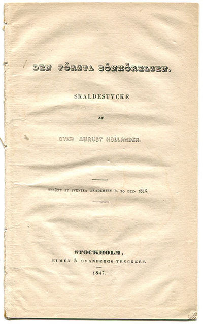 Den första bönhörelsen. Skaldestycke. Belönt af…