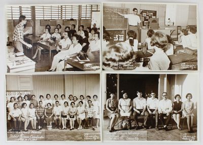 [Group of Fifteen Images Documenting Classes of the Division Science Workshop in the Philippines]