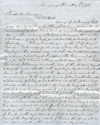 , Autograph Letter Signed, Bucyrus, Ohio, May 3, 1850, to Henry T. Hall, Conautville, (Conneautville) Pennsylvania.