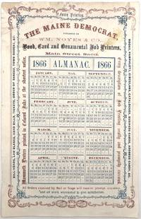 William Noyes & Co. 1866 Almanac Handbill