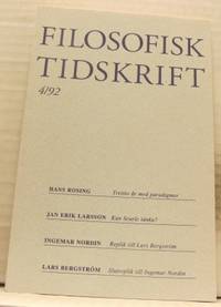 Filosofisk tidskrift nr 4/1992.
