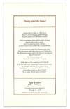 Poetry and the Social