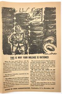 Government-Issued Informational Leaflet with Information on Tire/Rubber Rationing