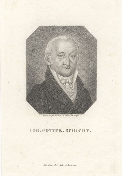 Portrait stipple engraving by Carl Traugott Riedel (1769-1832)