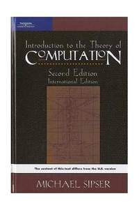 image of Introduction to the Theory of Computation