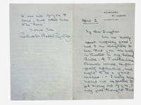 Autograph letter signed by writer Gertrude Baillie Reynolds (1861-1939) to writer Douglas Sladen