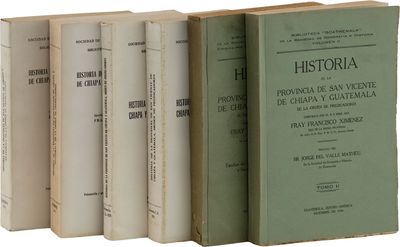 Biblioteca "Goathemala" de la Sociedad de Geografía e Historia: Historia de la Provincia de San Vicente de Chiapa y Guatemala de la Orden de Predicadores; Vol. 2, 3; Vol. 24, Book 6; Vol. 25, Book 7; Vol. 28, Books 1,2; Vol. 29, Book 5 [6 Mixed Issues, Incomplete Run]