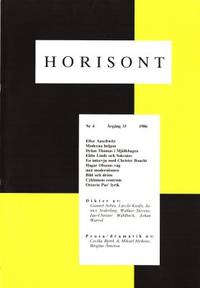 Horisont. Nr 4. Årgång 33. 1986.