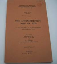 image of The Administrative Code of 1929 (Commonwealth of Pennsylvania Legislative Reference Bureau Bulletin No. 36)