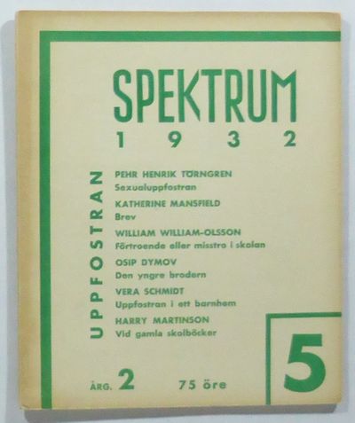 Spektrum. Årg. 2. Nr 5: Uppfostran.