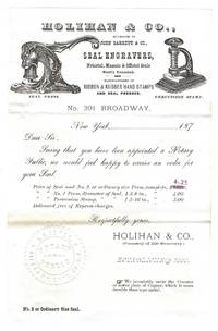 Advertising Letter from Holihan & Co. Seal Engravers